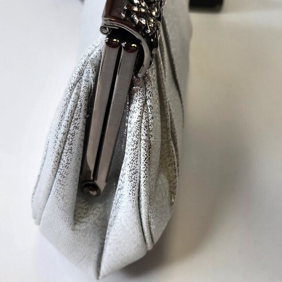 Metallic Silver Clutch Purse - Picture 12 of 15